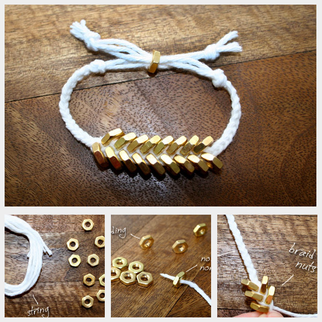 Braided Hex Nut Bracelet Tutorial