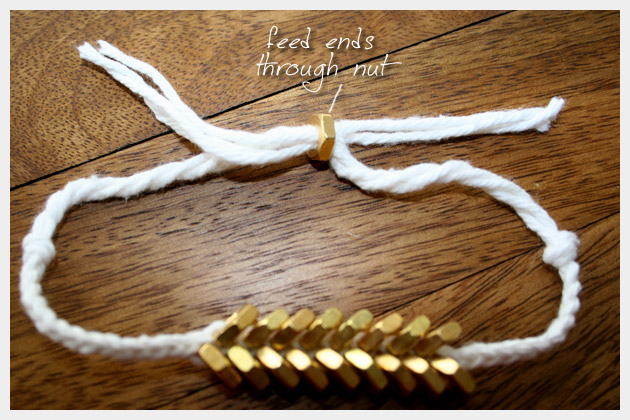 Braided Hex Nut Bracelet DIY