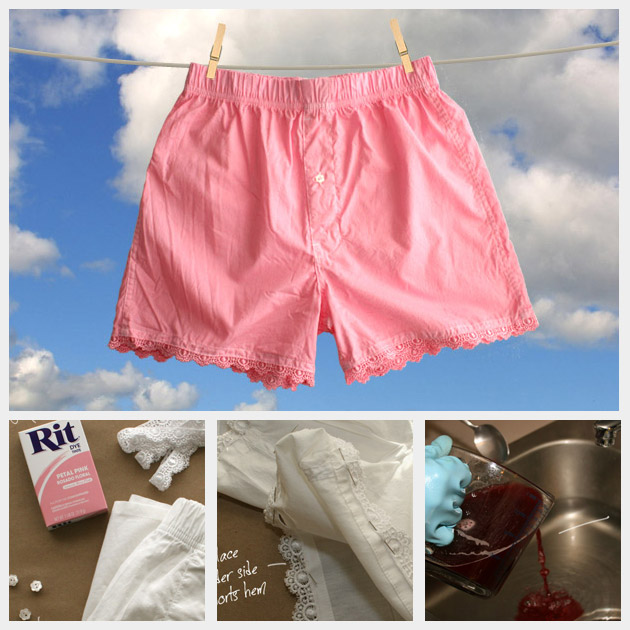 Lace Sleep Shorts DIY