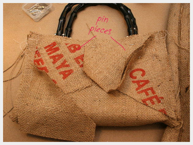 Coffee Sack Purse DIY