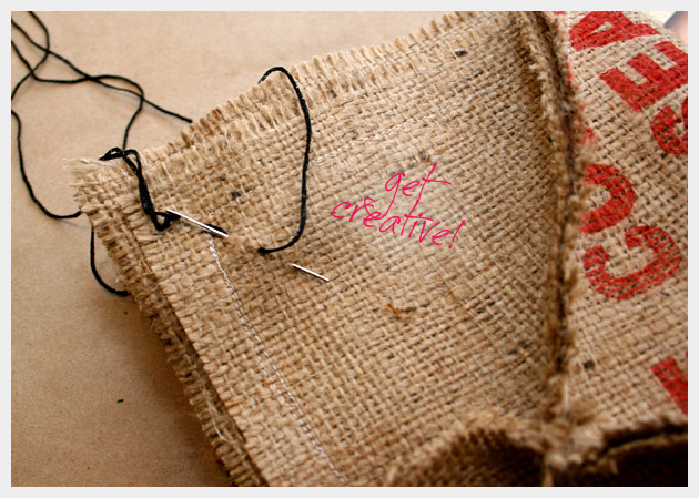 Coffee Sack Purse DIY