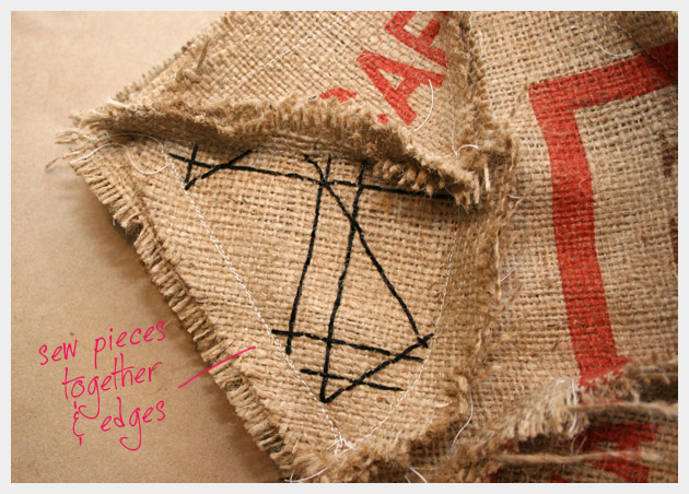 Coffee Sack Purse DIY