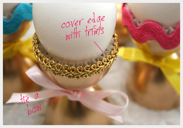 Golden Egg Cups DIY