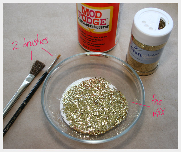 DIY Glitter Shoes