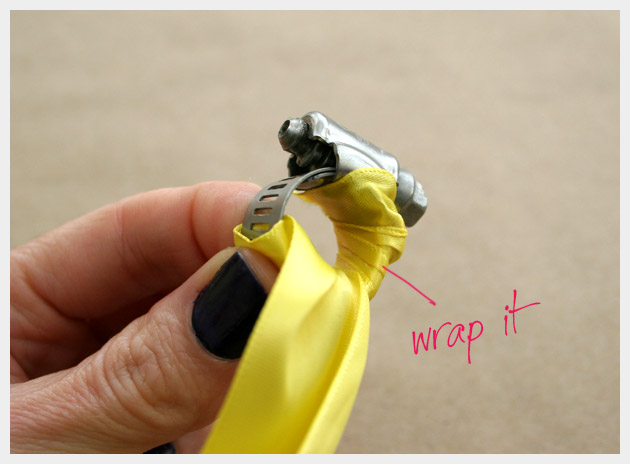 Ribbon Wrapped Ring DIY