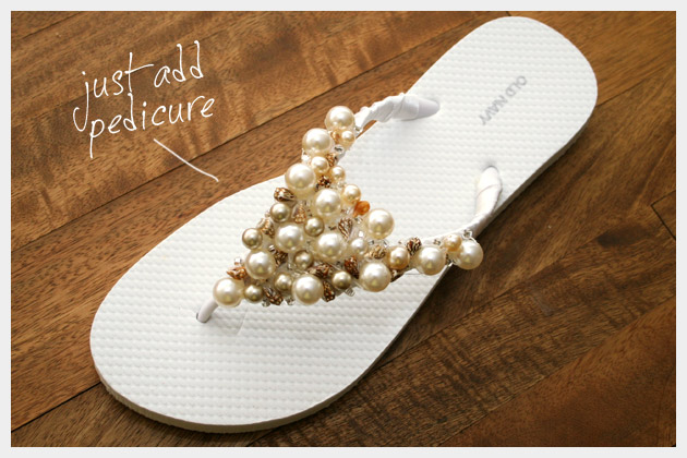 Beaded Flip Flop Sandal DIY