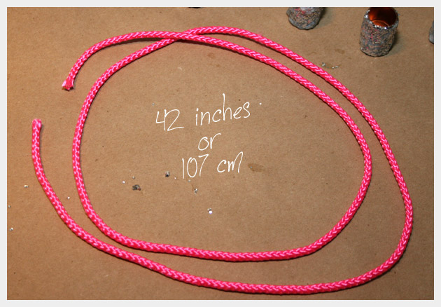 Neon Cord Necklace DIY