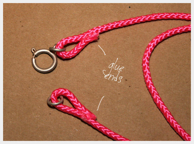 Neon Cord Necklace DIY