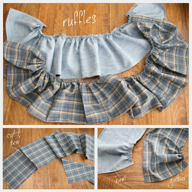 Recycled Ruffle Skirt DIY Ruffles