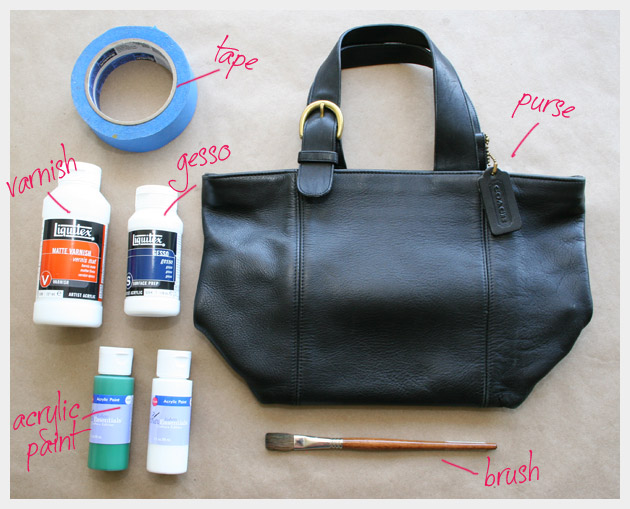 Striped Leather Purse DIY