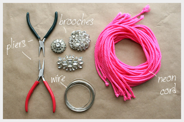 Supplies To Make A Neon Rhinestone Belt