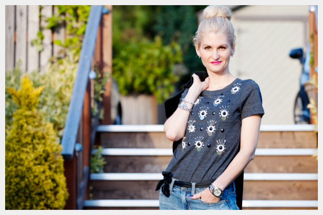 DIY Embellished T Shirt Project