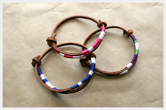 Leather Friendship Bracelets DIY Project