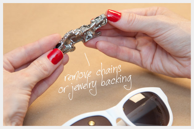 DIY Leopard Rhinestone Sunglasses