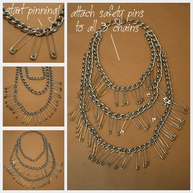 How To Make A Triple Chain Statement Necklace DIY