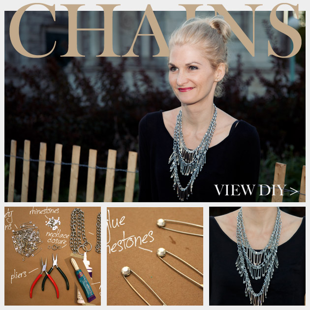 Triple Chain Statement Necklace DIY Feature