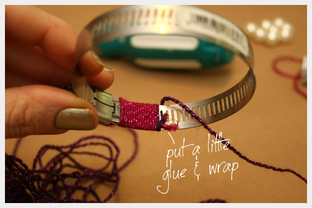 DIY Bracelet Wrapped and Beaded