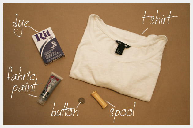 Dip Dye T Shirt DIY With Stamping Supplies