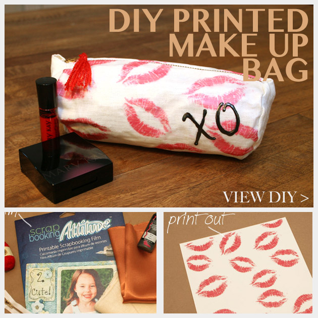DIY Printed Make Up Bag Feature