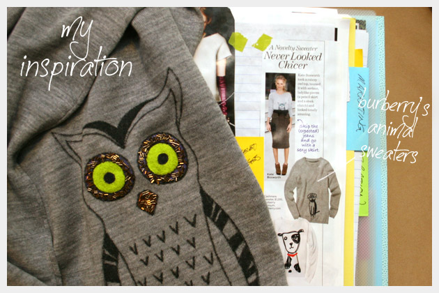 Owl Sweater DIY Inspiration Book