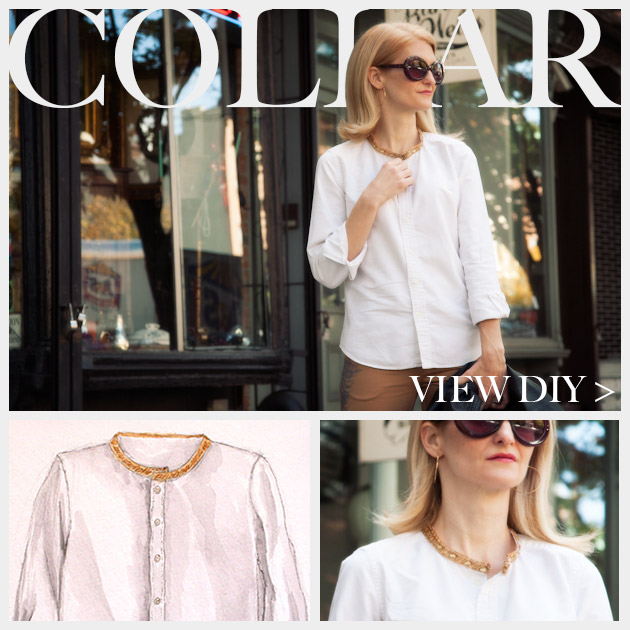 Embellished Shirt Collar Feature