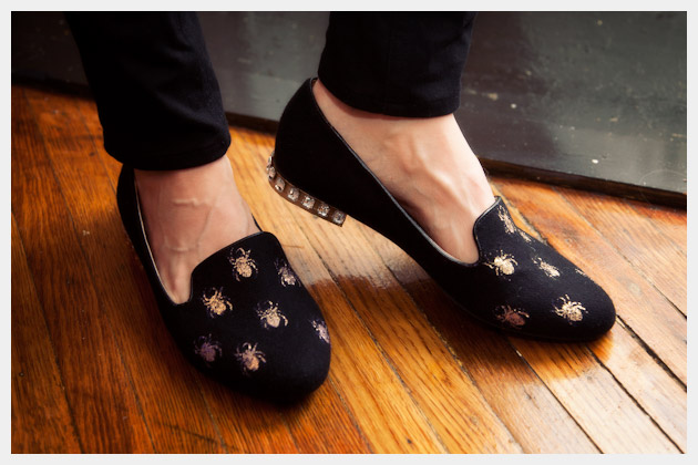 Halloween Spider Loafers DIY Photo