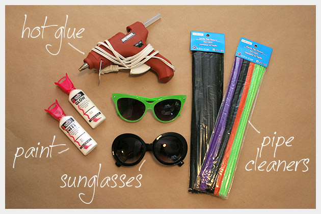 Halloween Sunglasses DIY Supplies