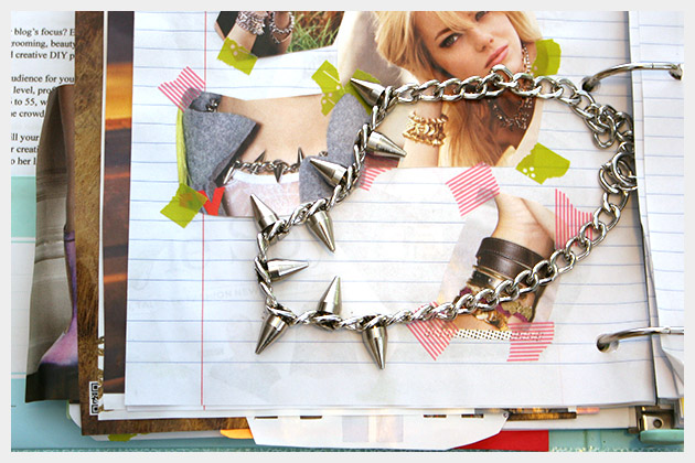 Spike Chain Necklace DIY Inspiration