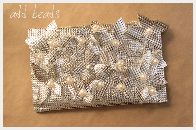 DIY Foil Clutch Finished