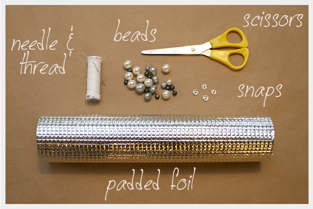 DIY Foil Clutch Supplies