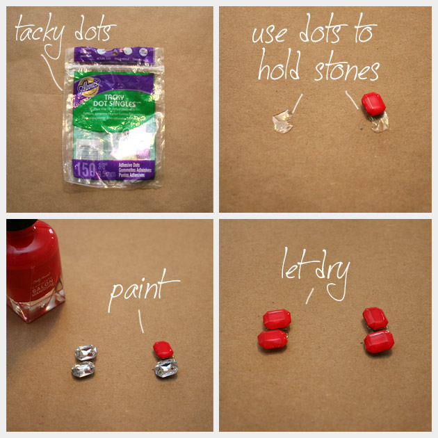 Colorful Statement Necklace DIY Using Nail Polish