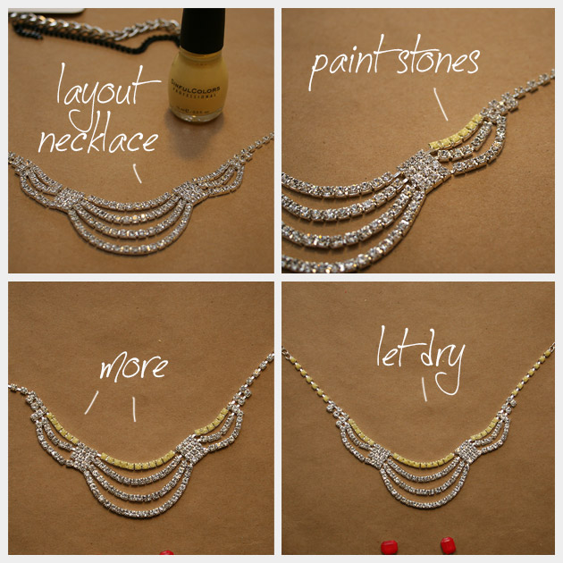 Colorful Statement Necklace DIY Painting