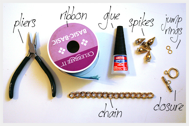 Spike Bracelet DIY Supplies