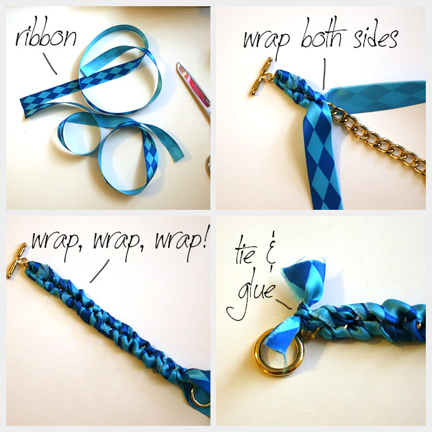 Spike Bracelet DIY Ribbons