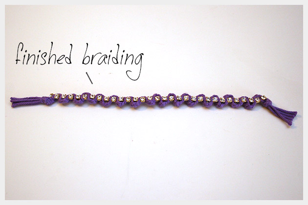 Braided Serpentine Bracelet DIY Finished Braid