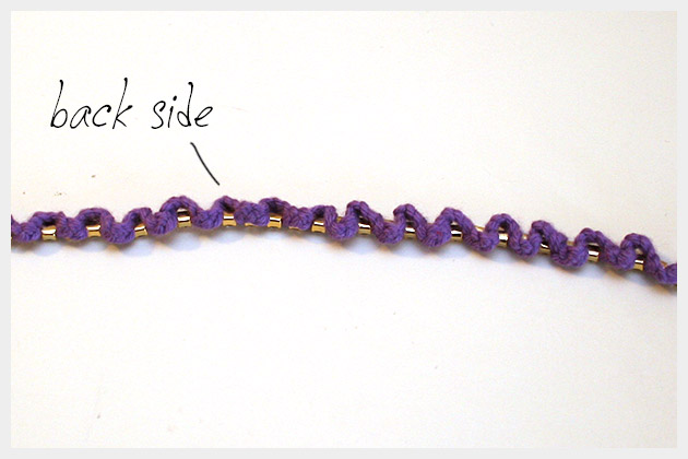 Braided Serpentine Bracelet DIY Back View