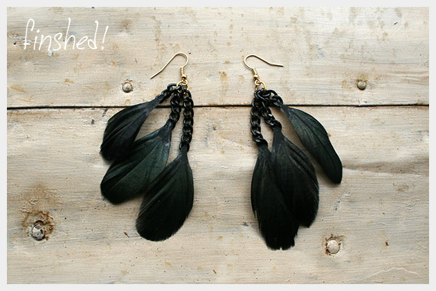 DIY Feather Earrings