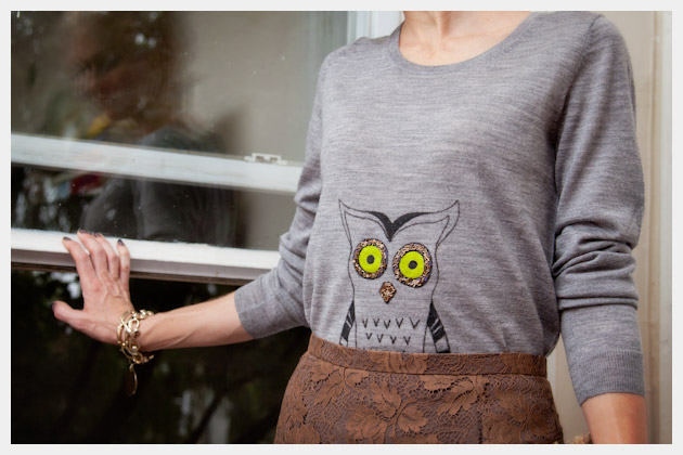 Owl Sweater DIY