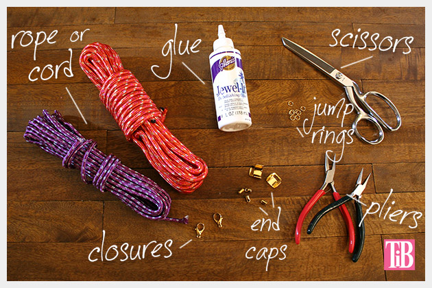 Knotted Rope Bracelet DIY Supplies