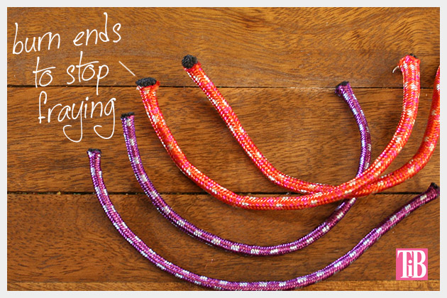 Knotted Rope Bracelet DIY Ends