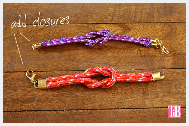 Knotted Rope Bracelet DIY Finishing