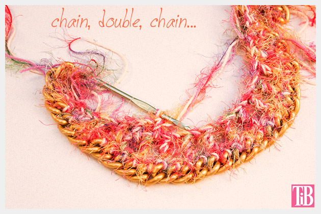 DIY Crochet Necklace Row Three