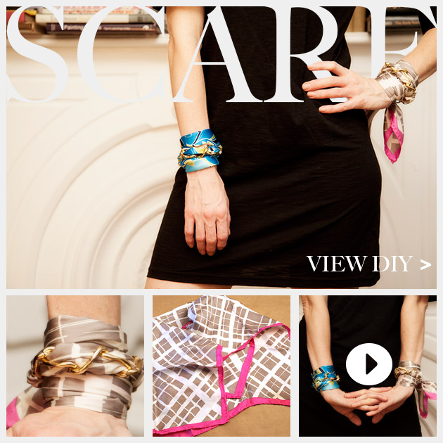 Scarf Chain Wrap Bracelet DIY Feature