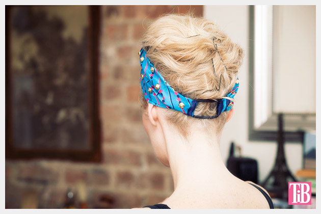 DIY Studded Turban Back View