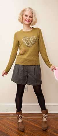 Valentines Heart Sweater DIY