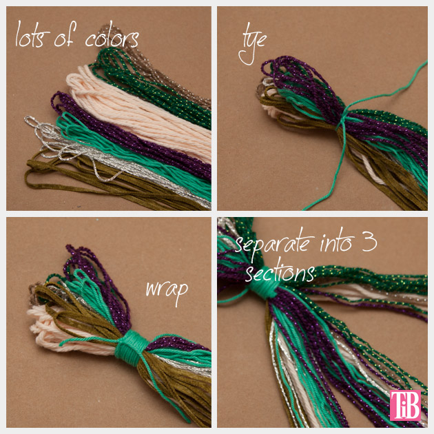 DIY Braided Headband Cutting and Tying