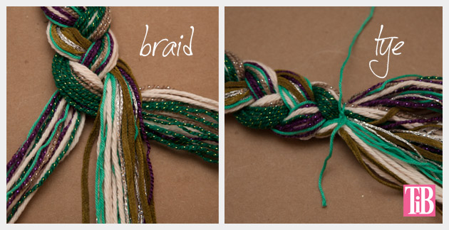 DIY Braided Headband Braiding