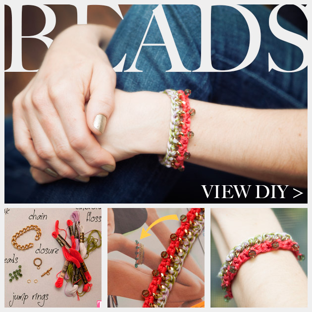 DIY Crochet Beaded Bracelet Feature www.trinketsinbloom.com