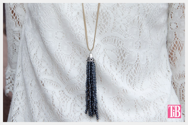 DIY Tassel Necklace Close Up