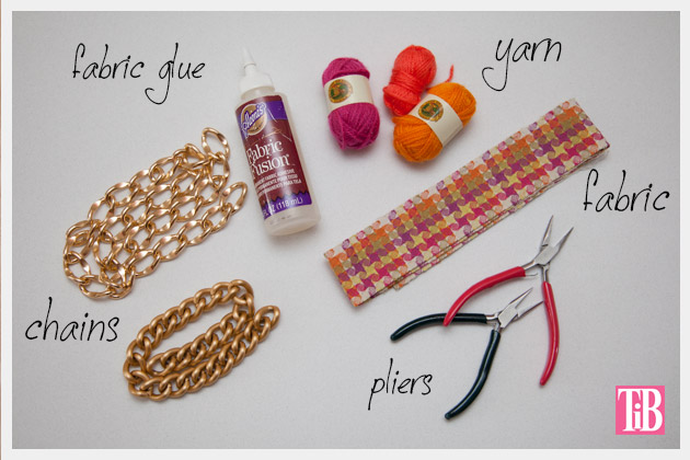 DIY Woven Chain Necklace Supplies